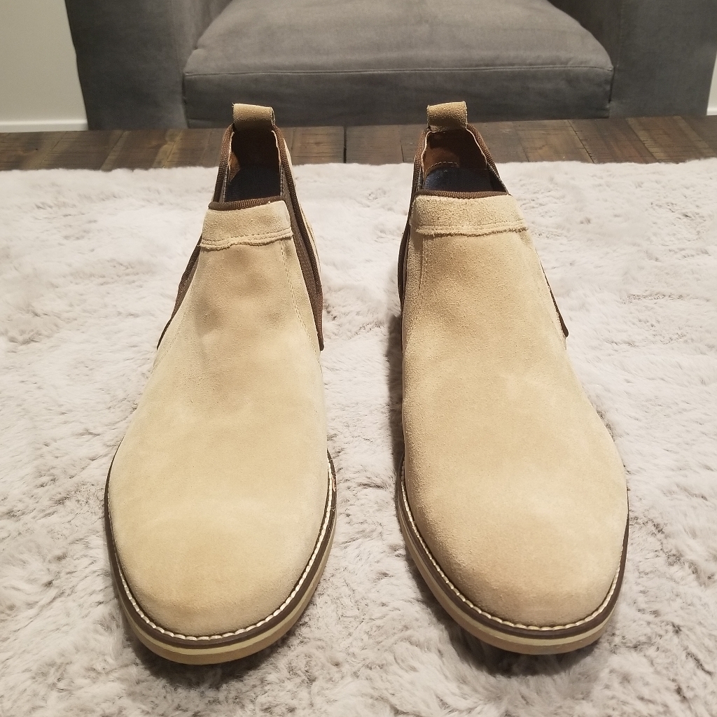Mens Joseph Abboud Tan Suede Boots Brand New Size 12